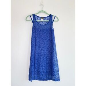 Tommy Bahama Floral Lace Overlay Swim Coverup Women S Blue Tropical Beach Resort